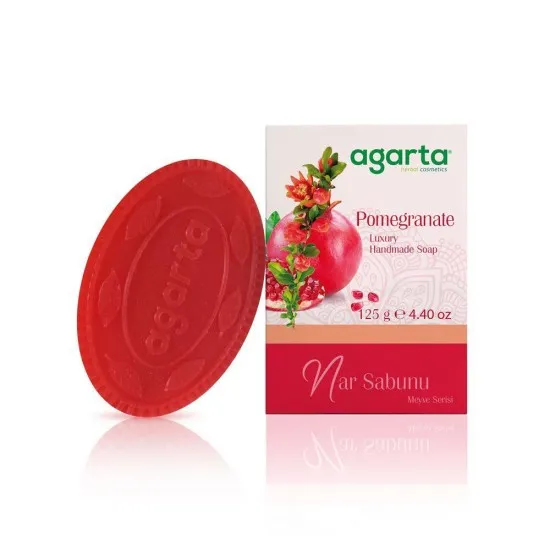 Agarta - AGARTA DOĞAL ÇİÇEK BAHÇESİ SABUNU NAR 150G