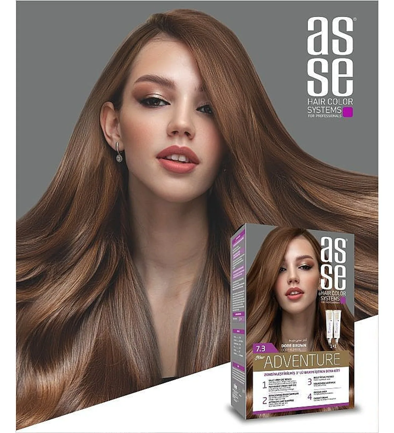 Asse - ASSE SET SAÇ BOYASI 7.3 DORE KUMRAL