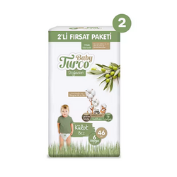  - BABY TURCO DOĞADAN KÜLOT BEZ 2Lİ FIRSAT XL NO:6 46LI 28005946