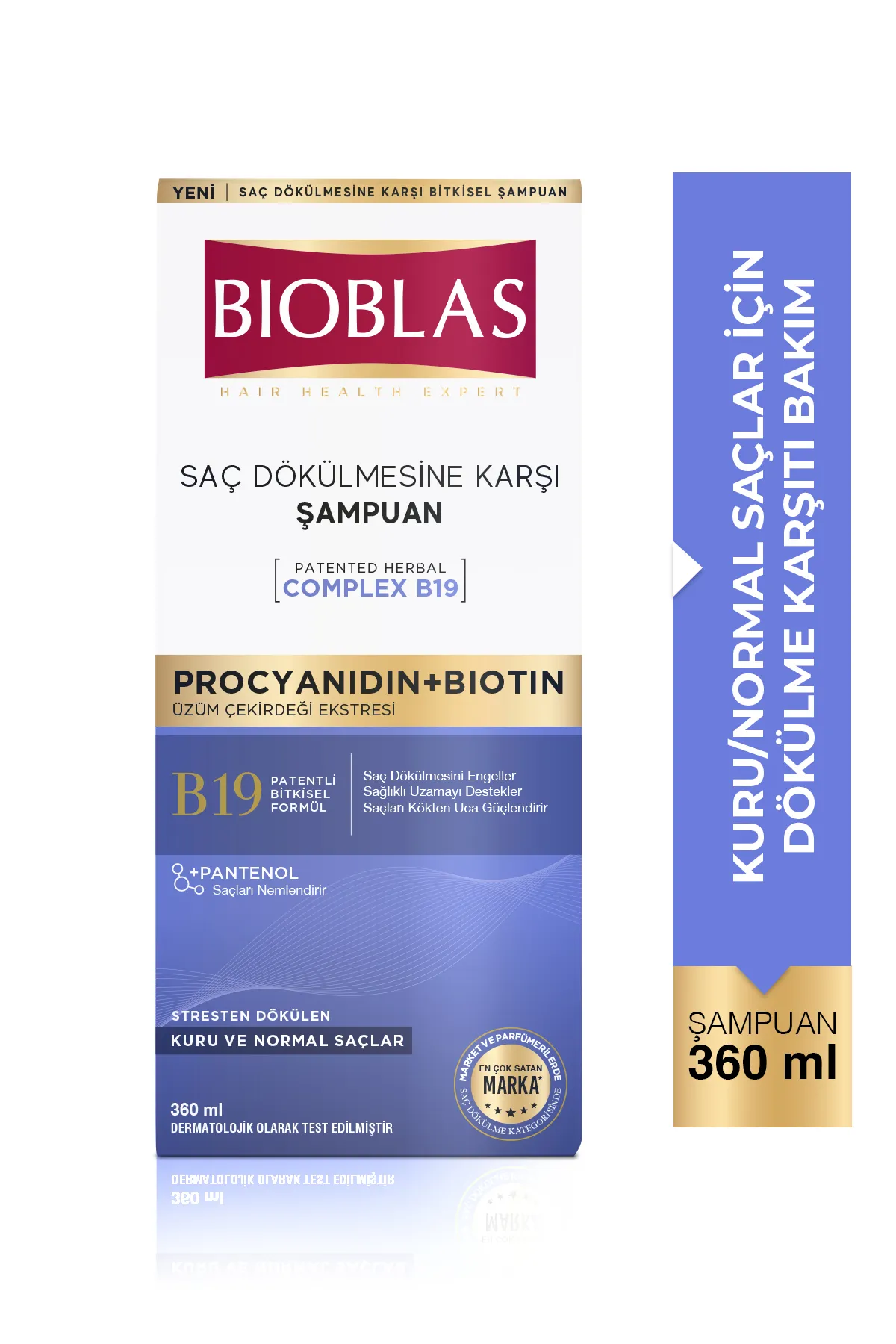 BIOBLAS ŞAMPUAN STRESTEN DÖKÜLEN SAÇLAR İÇİN 360 ML - 1
