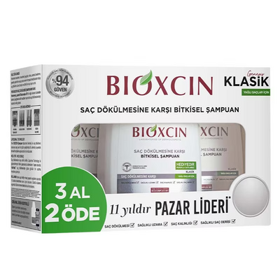 BIOXCIN ŞAMPUAN GENESIS KLASİK YAĞLI SAÇLAR İÇİN 3'LÜ SET - 1