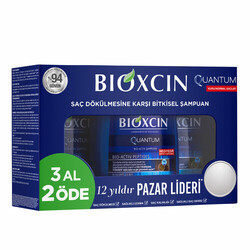 Bioxcin - BIOXCIN ŞAMPUAN QUANTUM KURU NORMAL SAÇLAR İÇİN 3'LÜ SET