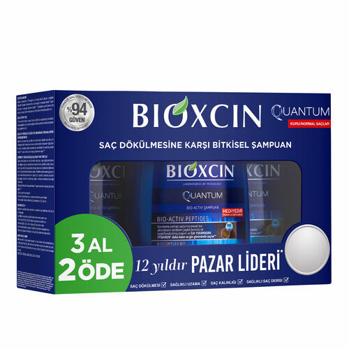 BIOXCIN ŞAMPUAN QUANTUM KURU NORMAL SAÇLAR İÇİN 3'LÜ SET - 1