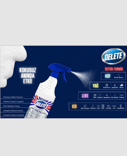 DELETE ULTRA YAĞ KİR LEKE KÜF SÖKÜCÜ SPREY 1LT - 1