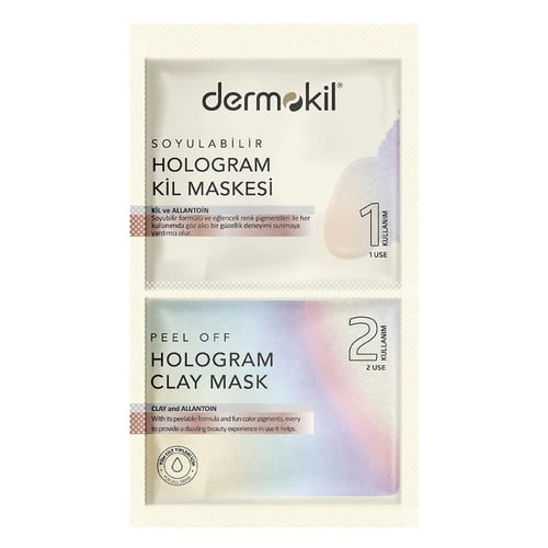DERMOKİL 2*7,5 ML SOYULABİLİR HOLOGRAM MASKE - 1