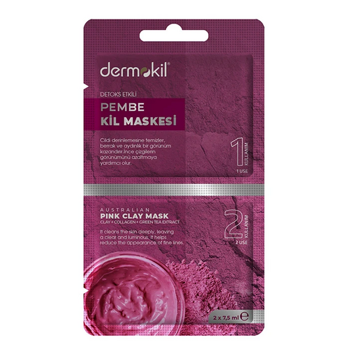 DERMOKİL 2*7,5 PINK CLAY MASK - 1