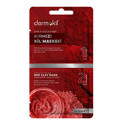 DERMOKİL 2*7,5 RED CLAY MASK - 1
