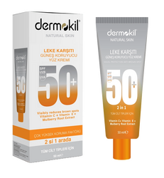 DERMOKİL GÜNEŞ KORUYUCU YÜZ KREMİ LEKE KARŞITI 50ML - Thumbnail