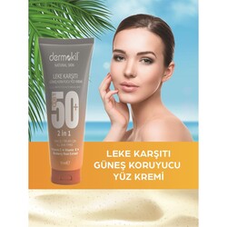 DERMOKİL GÜNEŞ KORUYUCU YÜZ KREMİ LEKE KARŞITI 50ML - Thumbnail