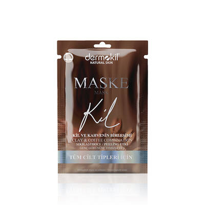 DERMOKIL SOYULABILIR KIL VE KAHVE ICERIKLI SIKILASTIRICI ETKILI MASKE- 15 ML - 1