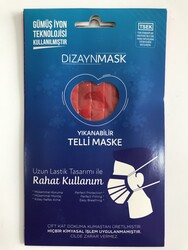 Dizaynmask - DİZAYN MASK L BEDEN TELLİ KIRMIZI