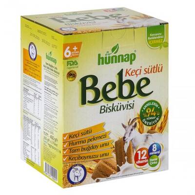 HÜNNAP KEÇİ SÜTLÜ BEBE BİSKÜVİSİ 400GR - 1