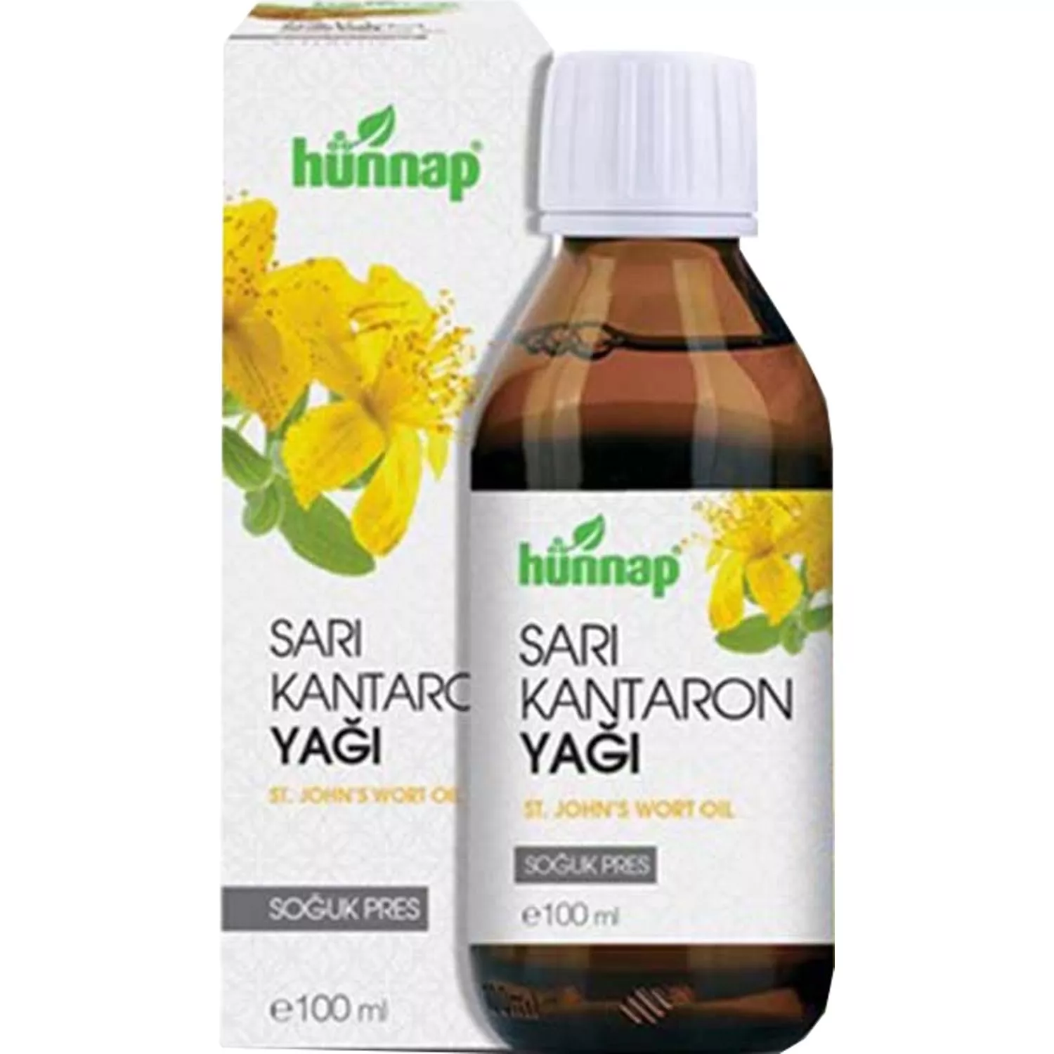 Hünnap - HÜNNAP SARI KANTARON YAĞI 100ML
