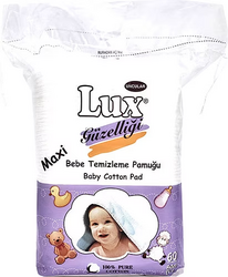 Lux - LUX MAXI KARE BEBE TEMİZLEME PAMUĞU 60'LI