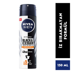 NIVEA MEN BLACK WHITE INVISIBLE 150ML - Thumbnail