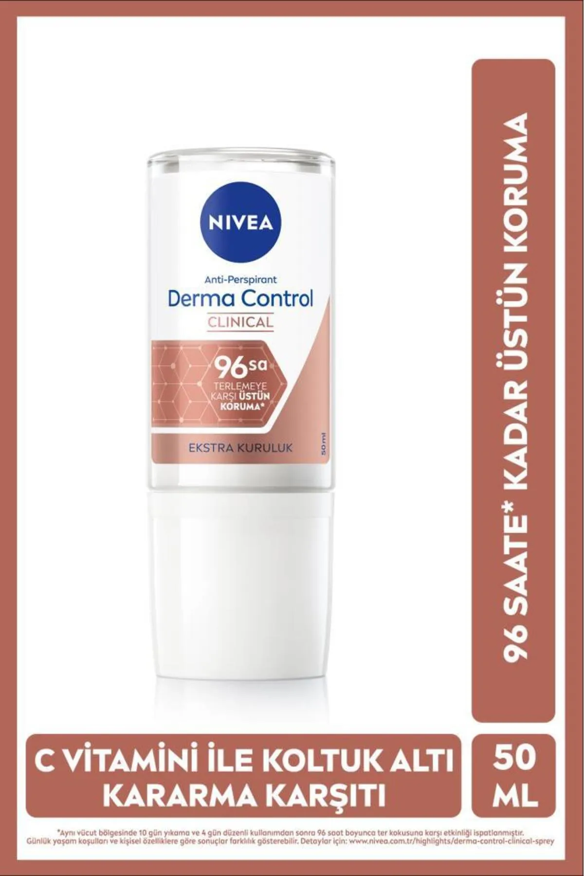 NIVEA ROLL-ON WOMEN DERMA CONTROL CLINICAL 50ML - 1