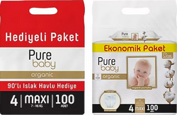 Pure Baby - PURE BABY 4LÜ MAXI NO:4 HEDİYELİ