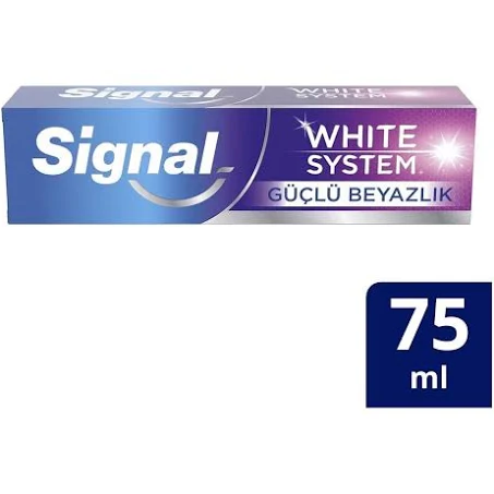 Signal - SİGNAL DİŞ MACUNU WHİTE SYSTEM GÜÇLÜ BEYAZLIK 75ML