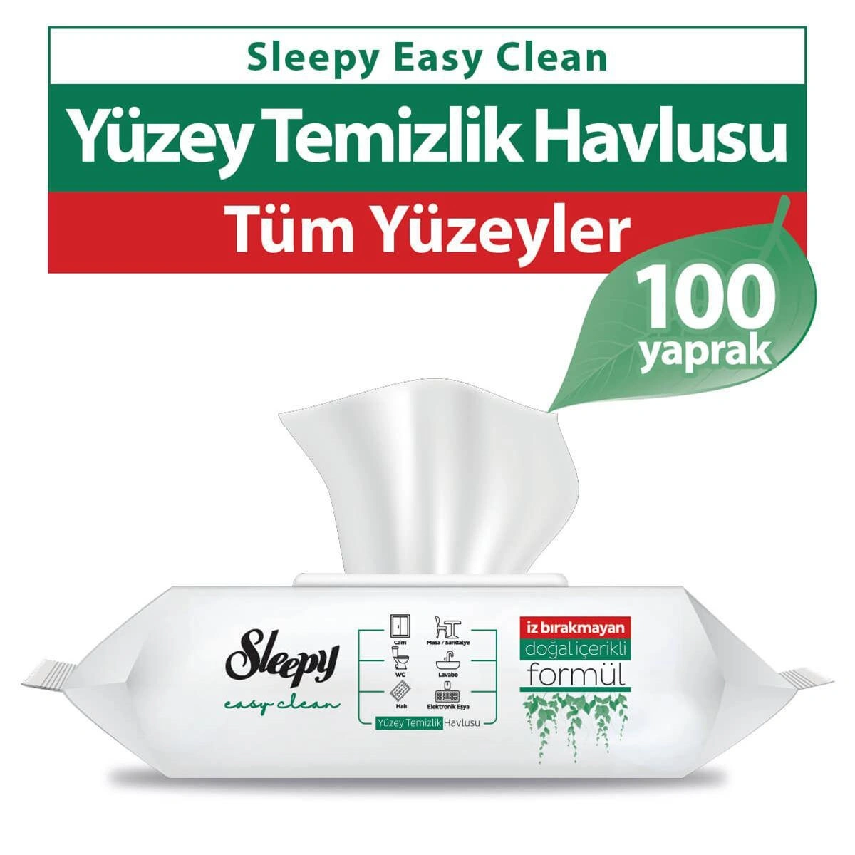 Sleepy - SLEEPY YÜZEY TEMİZLİK HAVLUSU 100LÜ