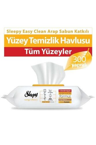 SLEEPY YÜZEY TEMİZLİK HAVLUSU ARAP SABUNU 100LÜ *12 ADET - 1