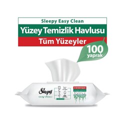 Sleepy - SLEEPY YÜZEY TEMİZLİK HAVLUSU BEYAZ SABUN 100LÜ *12 ADET