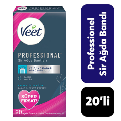 VEET PROFESSIONAL SİR AĞDA BANDI HASSAS CİLTLER 20'Lİ - 1