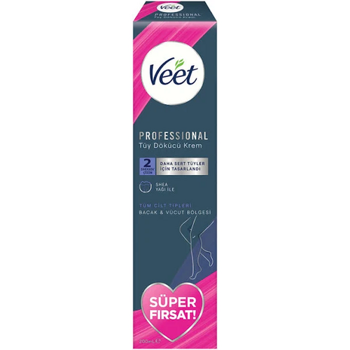 VEET PROFESSIONAL TÜY DÖKÜCÜ KREM TÜM CİLTLER 200ML - 1