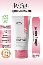 WOU - WOU TON EŞİTLEYİCİ GÜNEŞ KREMİ SPF50+ 50ML